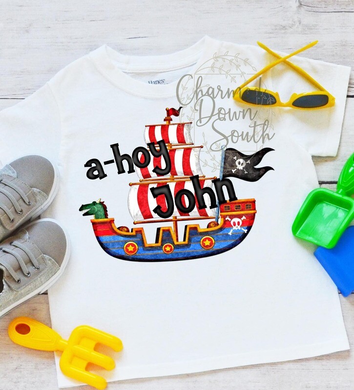 A-hoy Pirate Ship Digital Design