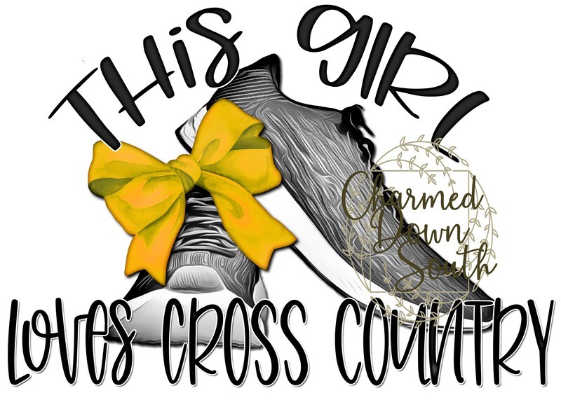 This girl loves cross country 15 colors Digital Design Bundle
