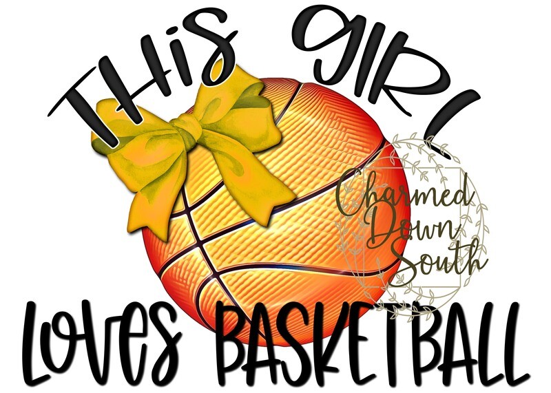 This girl loves basketball 15 colors Digital Design Bundle