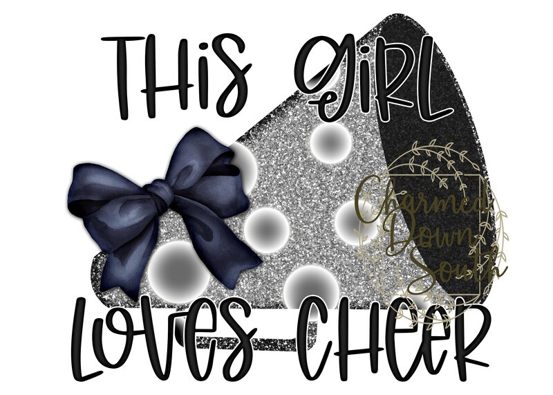 This girl loves cheer 15 colors Digital Design Bundle