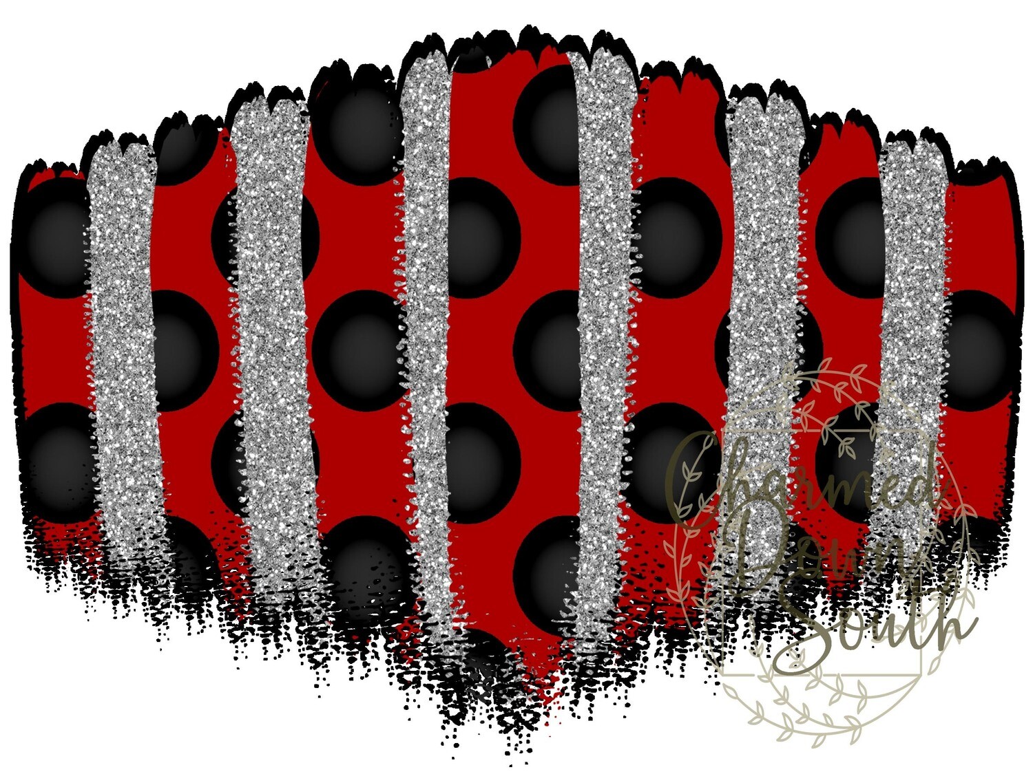 Black/Red (Cardinal) Face Mask Background Digital Design