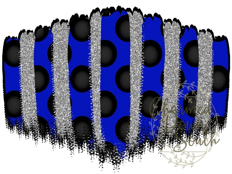 Black/Royal Blue Face Mask Background Digital Design