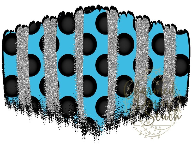 Black/Columbia Blue Face Mask Background Digital Design