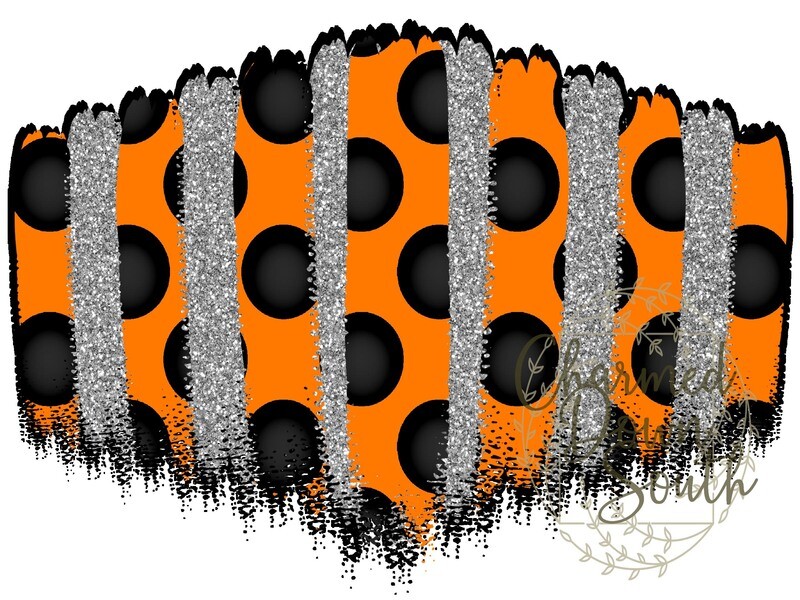 Black/Orange Face Mask Background Digital Design