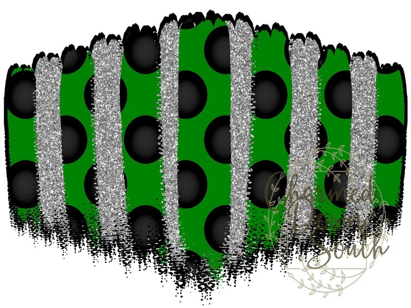 Black/Green Face Mask Background Digital Design