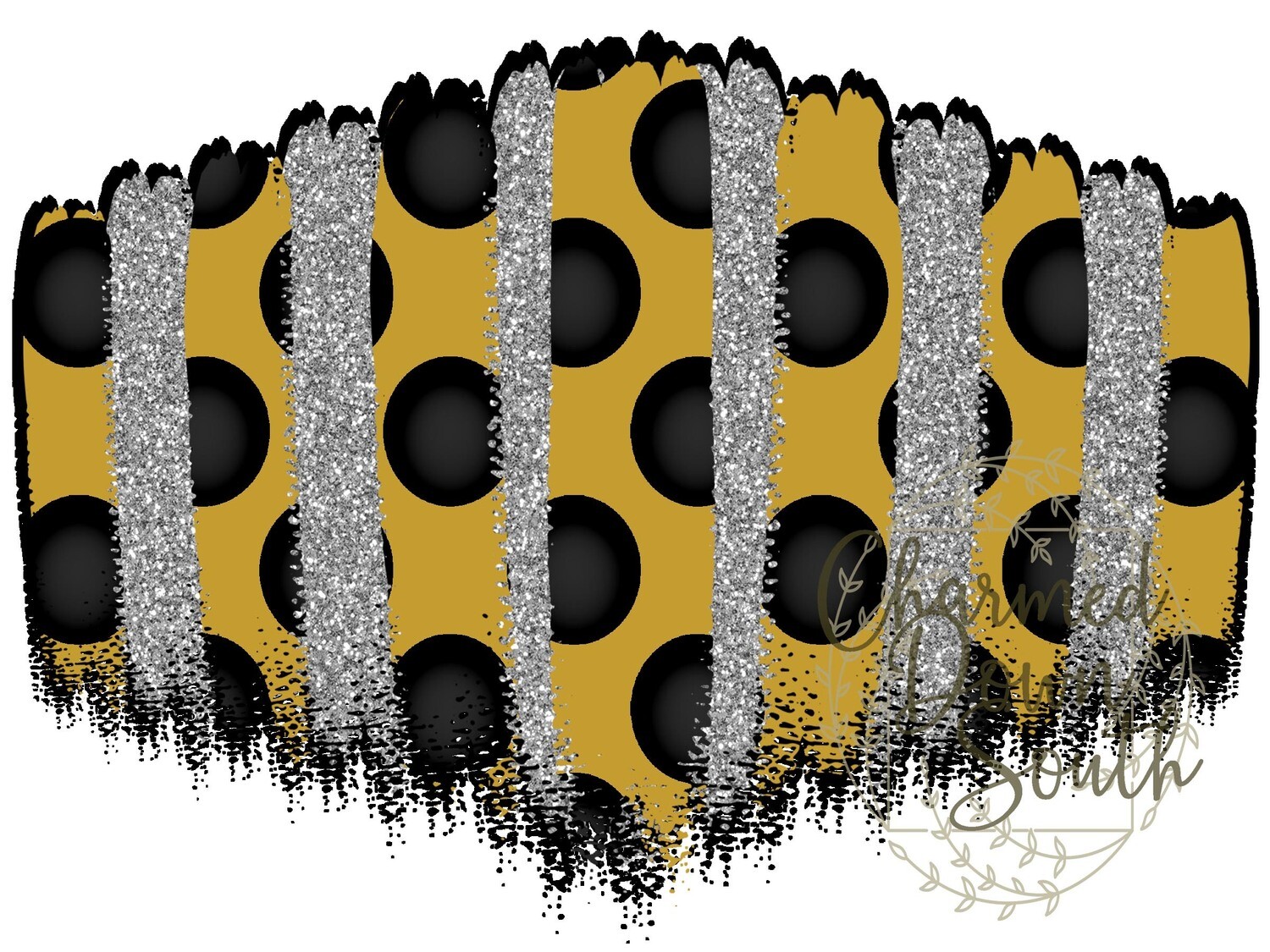 Black/Vegas Gold Face Mask Background Digital Design
