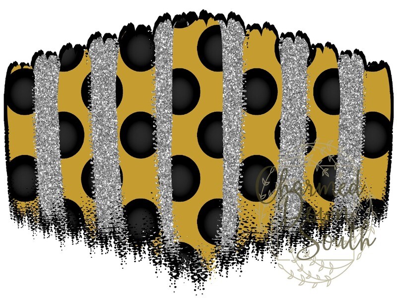 Black/Vegas Gold Face Mask Background Digital Design