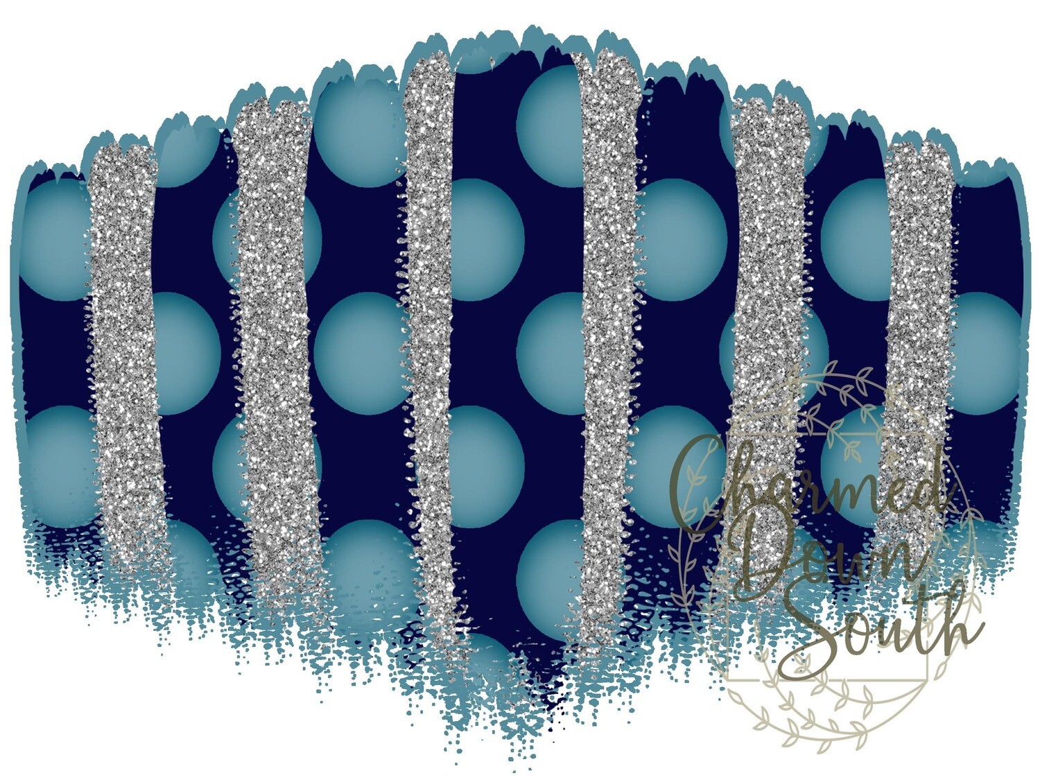 Carolina Blue/Navy Face Mask Background Digital Design