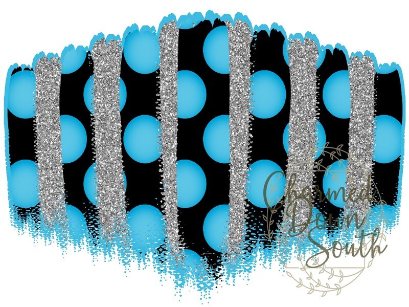 Columbia Blue/Black Mask Background Digital Design