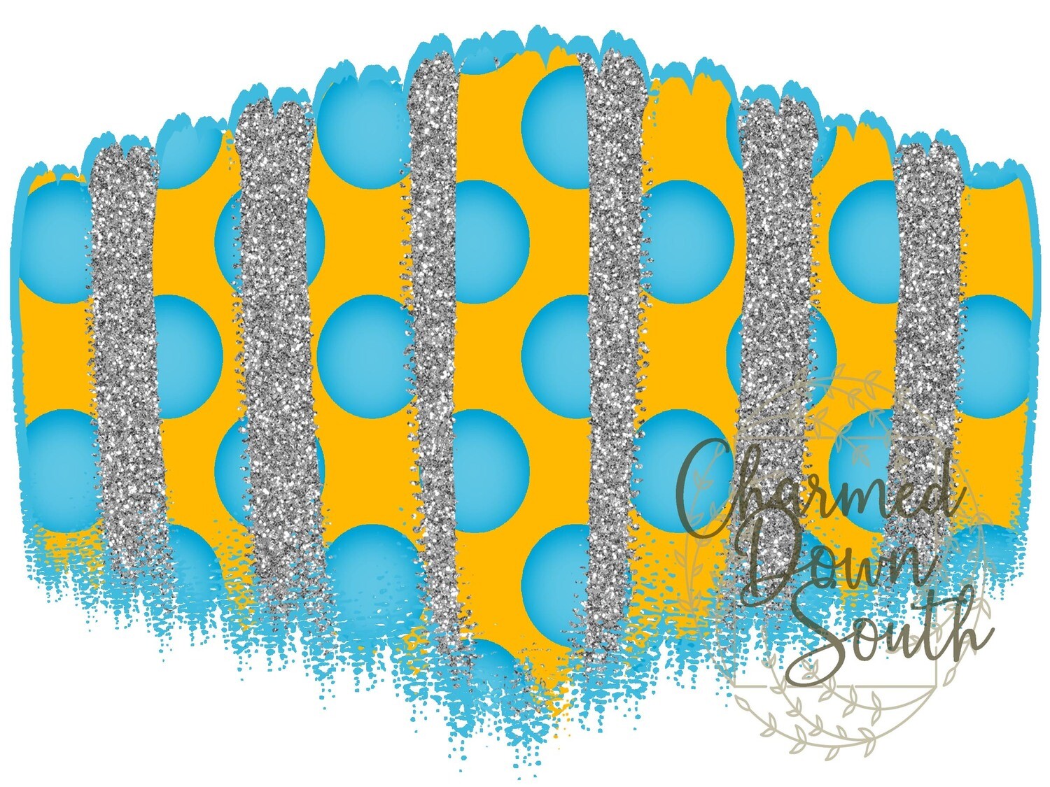 Columbia Blue/Athletic Gold Mask Background Digital Design