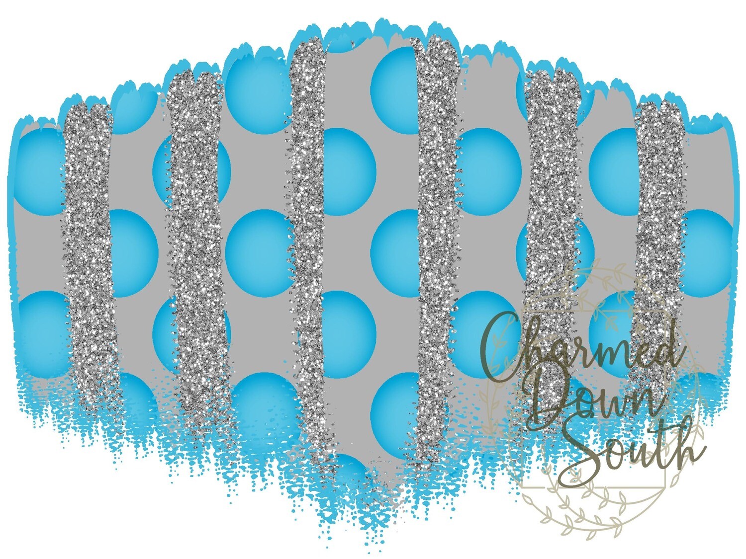 Columbia Blue/Gray Mask Background Digital Design