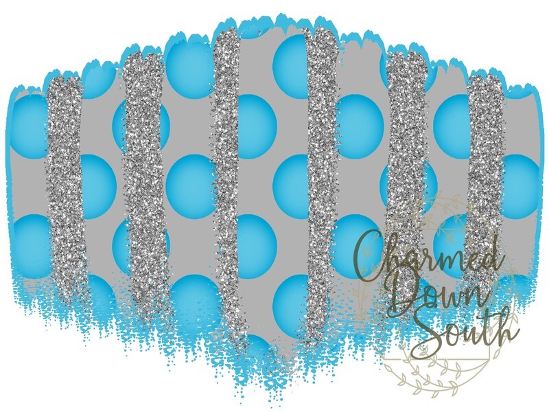 Columbia Blue/Gray Mask Background Digital Design