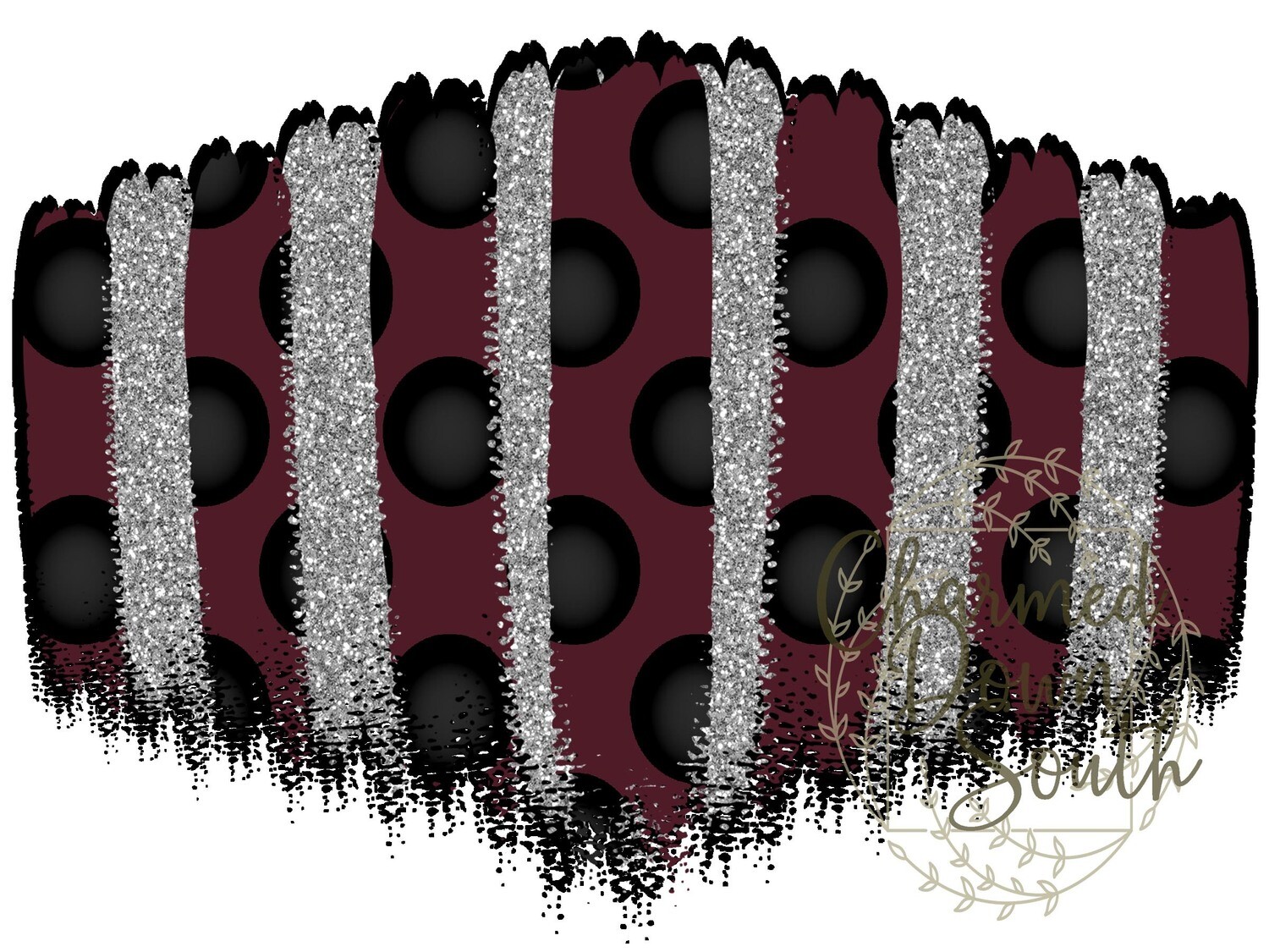 Garnet/Black Mask Background Digital Design