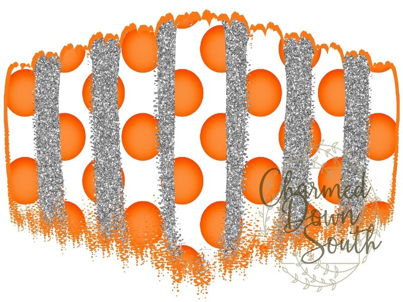 Orange/White Mask Background Digital Design
