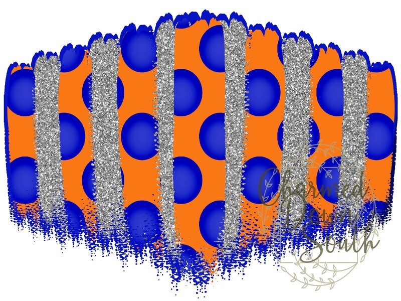 Blue/Orange Mask Background Digital Design