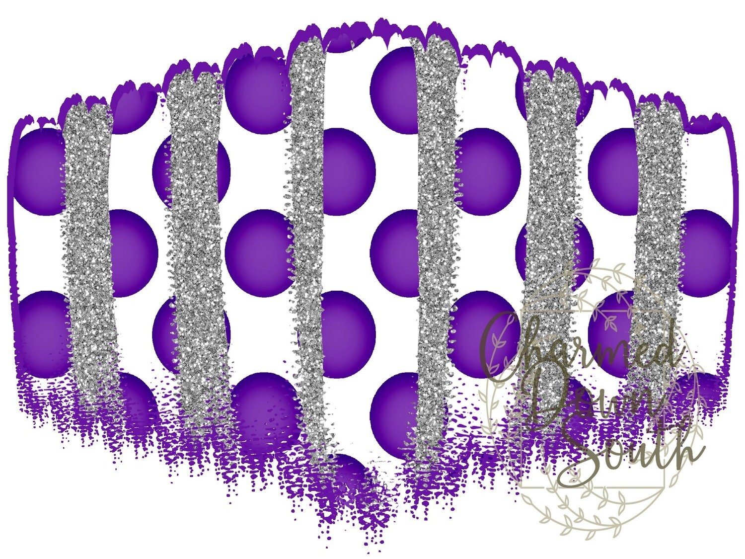 Purple/White Mask Background Digital Design