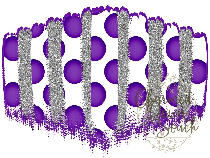 Purple/White Mask Background Digital Design