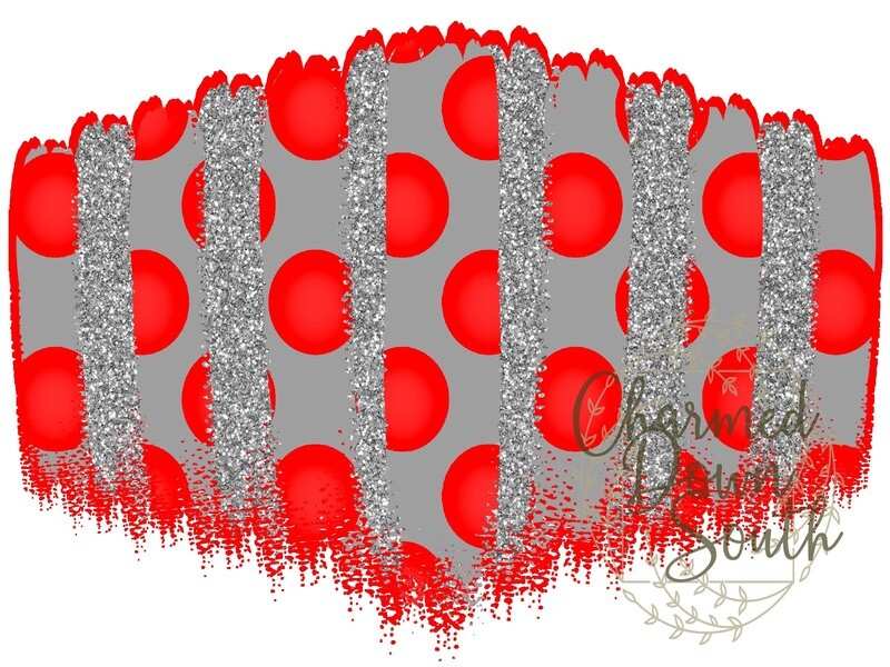 Red/Gray Mask Background Digital Design