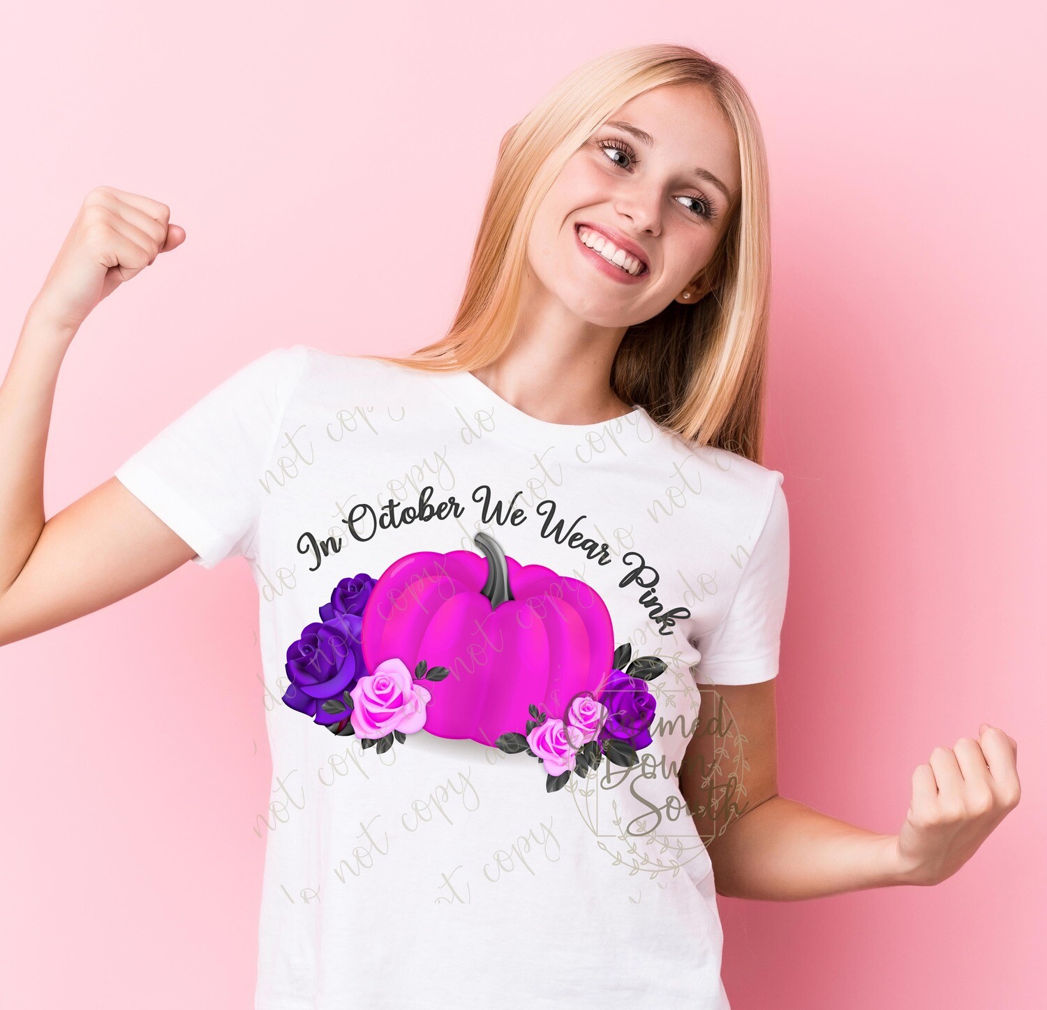 In October we wear Pink Digital Design