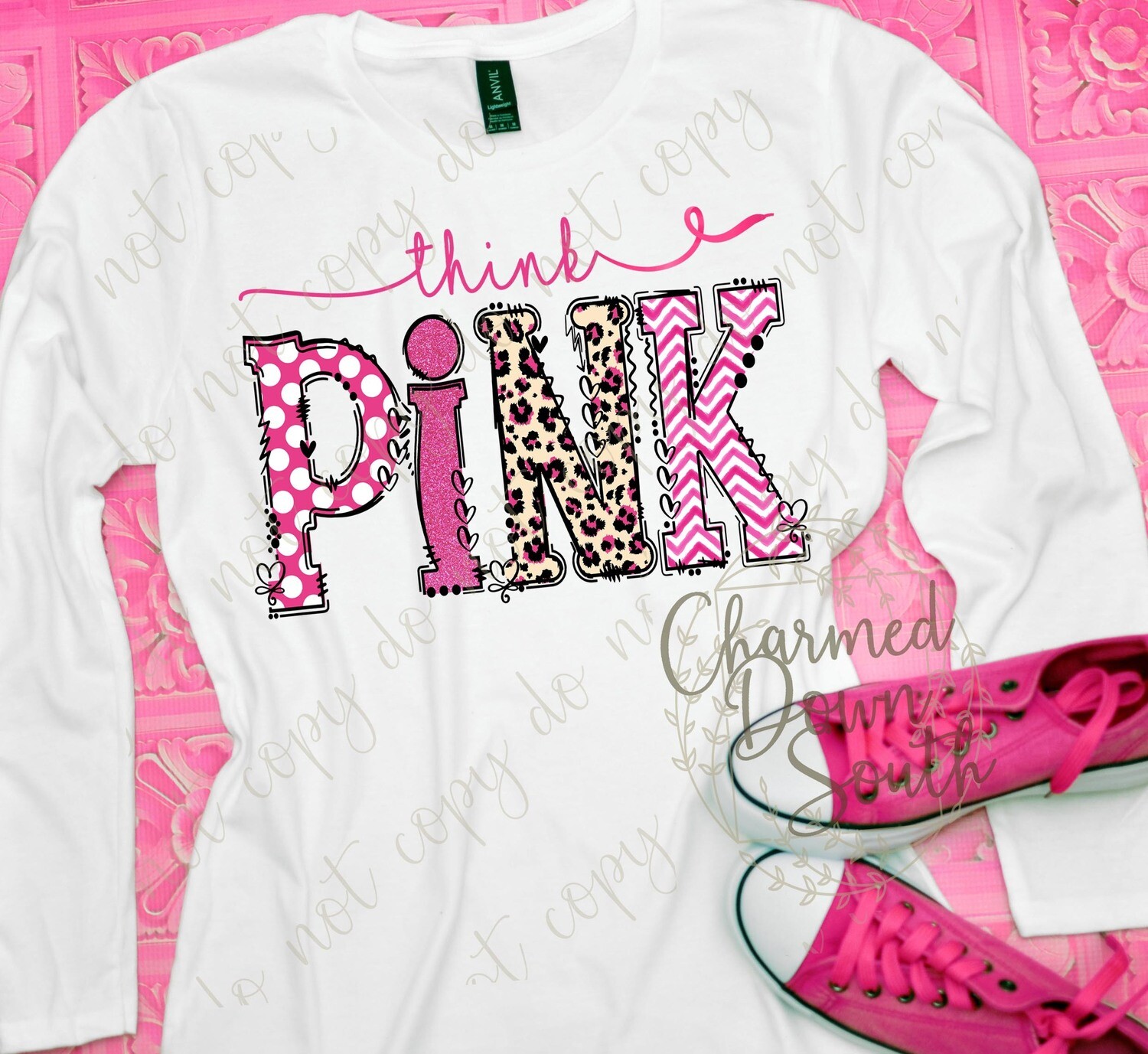 Think Pink Digital with Leopard Design