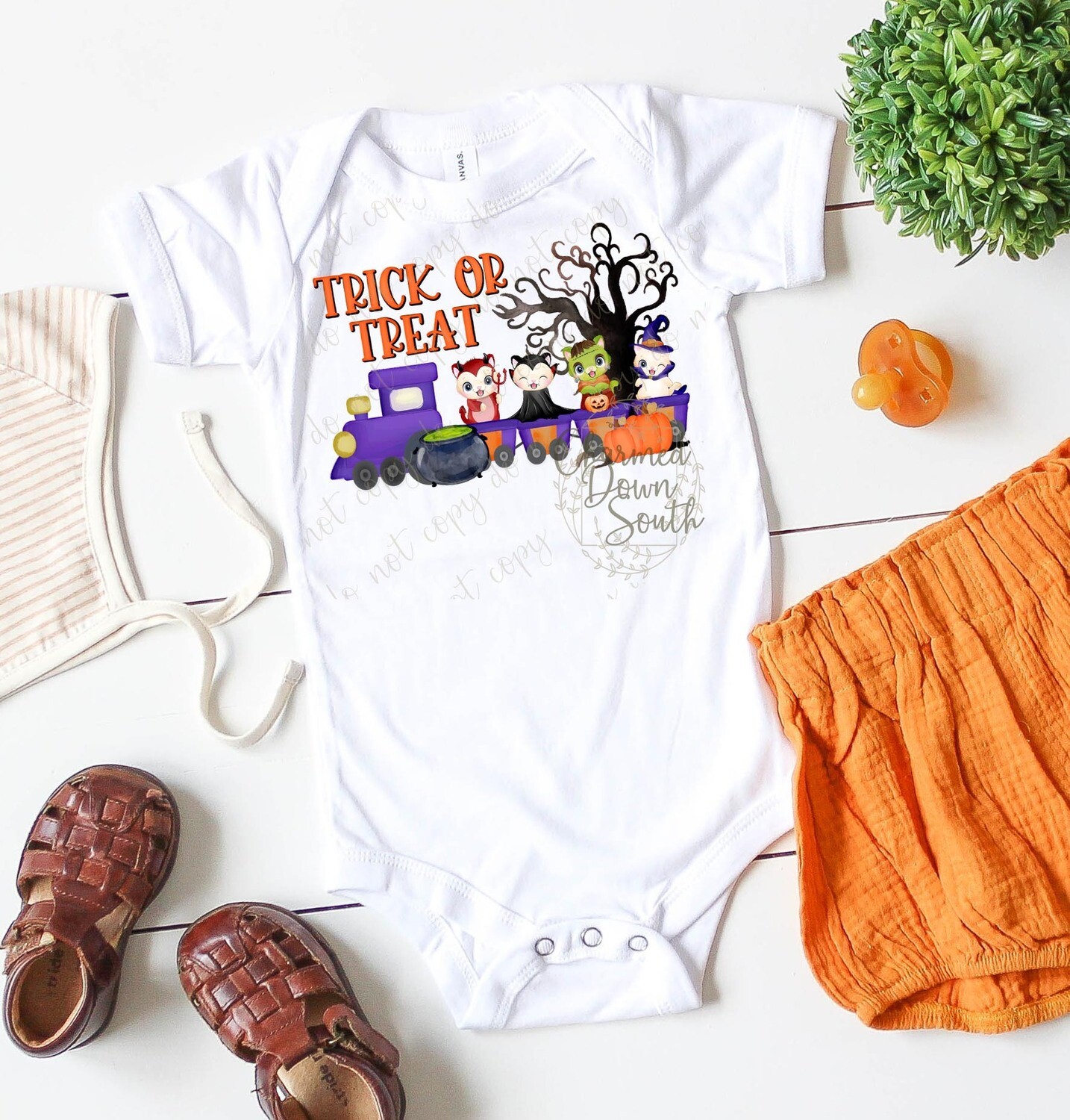 Trick or Treat Train Digital Design