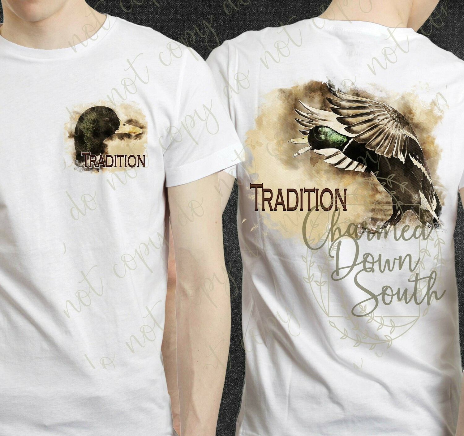 Tradition Mallard Duck Front and Back Digital Design Bundle