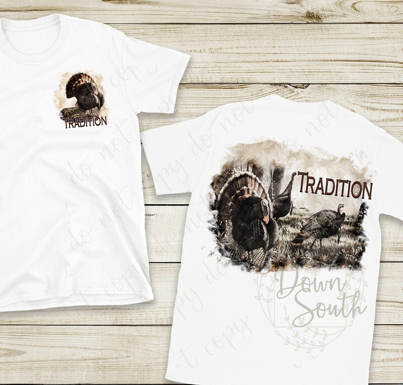 Tradition Turkey Front and Back Digital Design Bundle