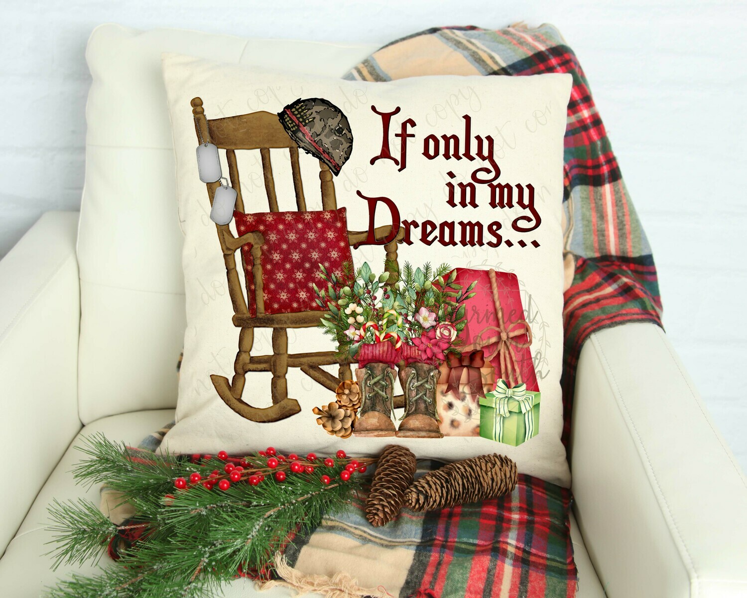 If only in my dreams Christmas Digital Design