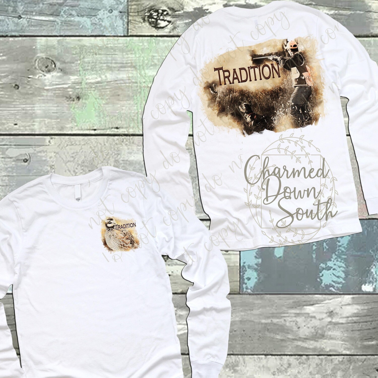 Tradition Quail Hunting Front and Back Digital Design