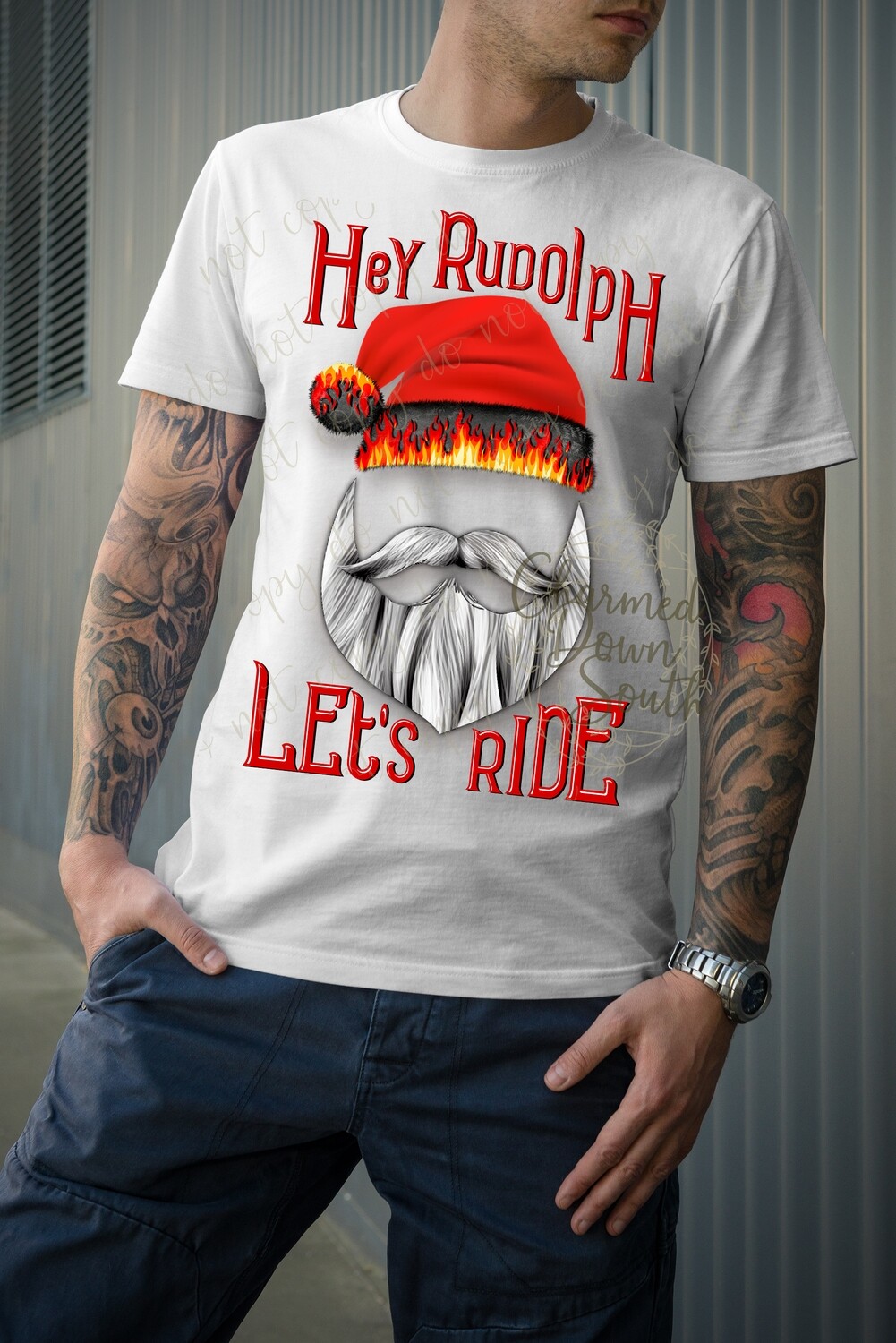 Hey Rudolph Let&#39;s Ride Digital Design