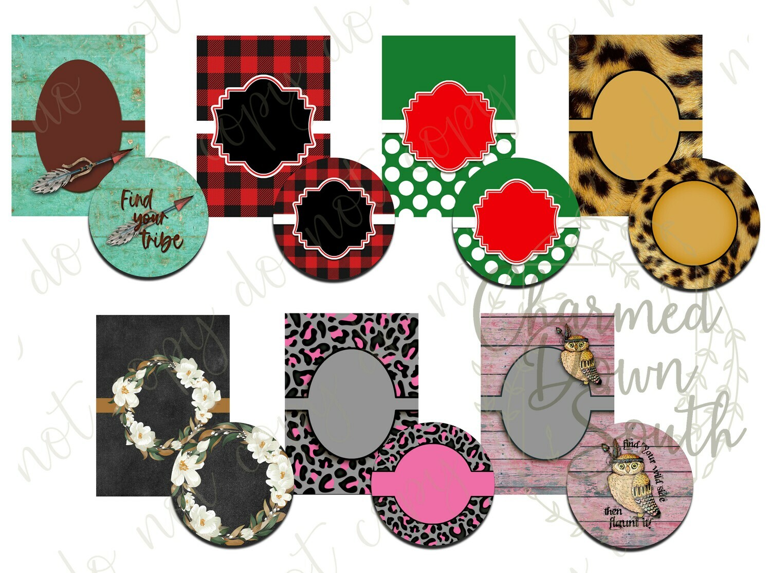 Car Coaster Air Freshener Complete Digital Design Bundle Set