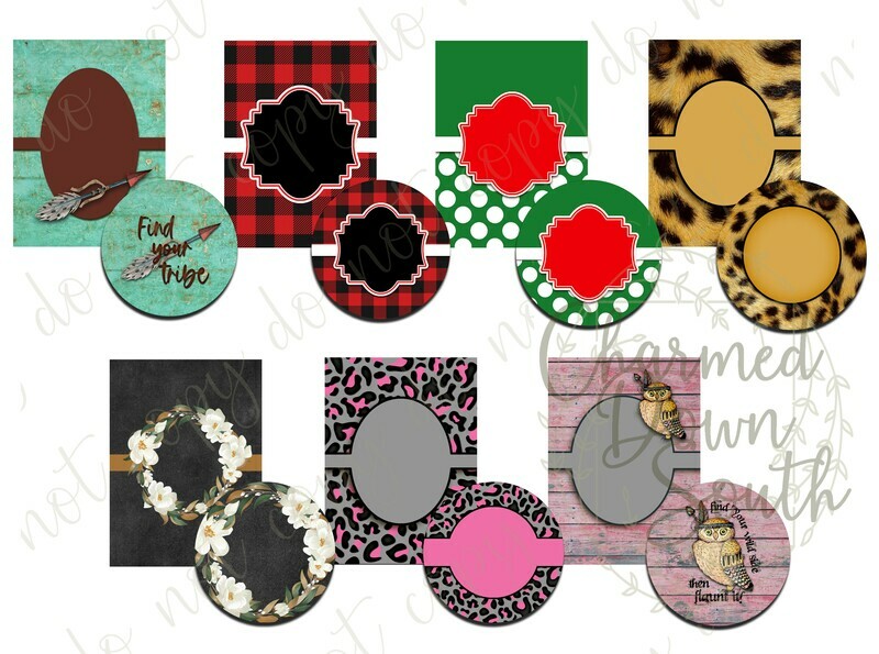 Car Coaster Air Freshener Complete Digital Design Bundle Set