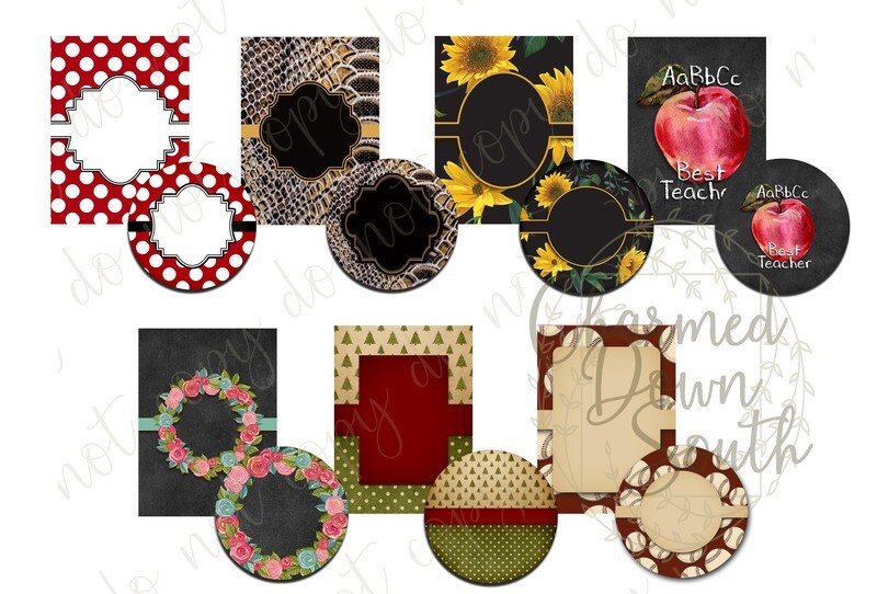 Car Coaster Air Freshener Digital Design Bundle 2 - 7 sets