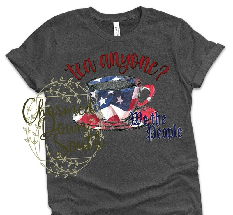 Tea Party Anyone? American Flag Screen Print