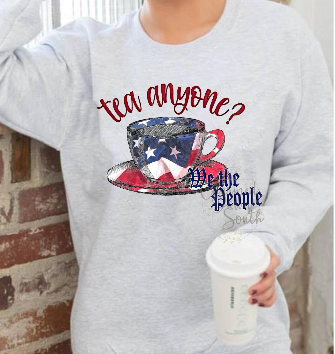 Tea Anyone? American Flag Digital Design