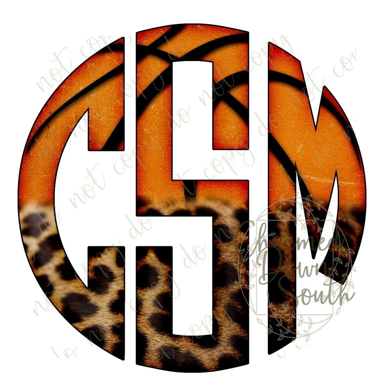 Serape Leopard Basketball font set with Bonus Design