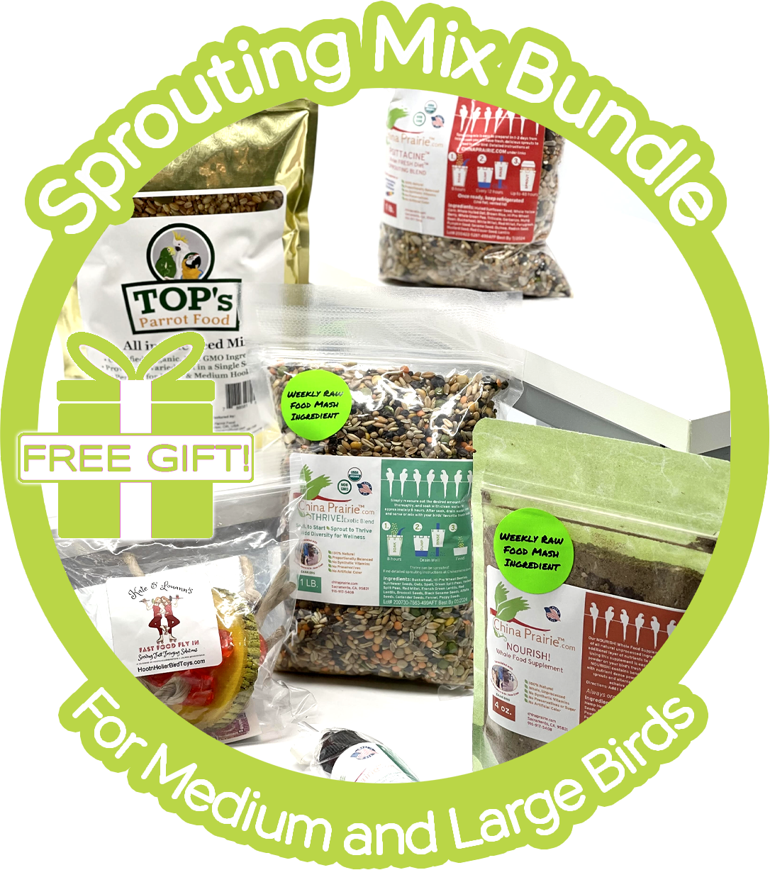 Sprouts - Thrive! Raw Food Mash Kit — Medium and Large Birds