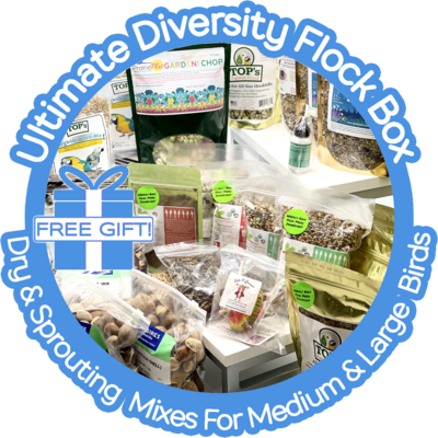 Thrive! Ultimate Diversity Flock Box (Dry &amp; Fresh) — Medium &amp; Large Birds