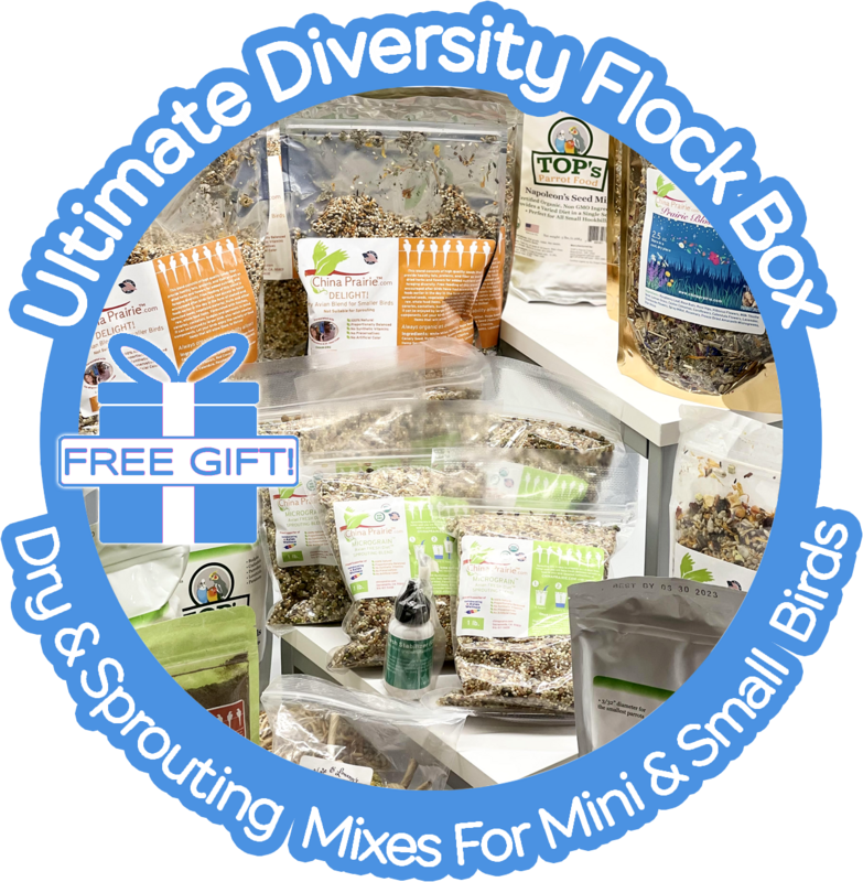 Thrive! Ultimate Diversity Flock Box (Dry & Fresh) — Mini & Small Birds
