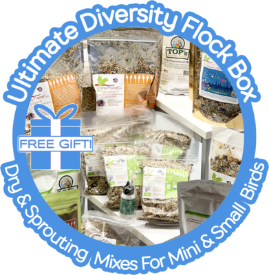 Thrive! Ultimate Diversity Flock Box (Dry &amp; Fresh) — Mini &amp; Small Birds