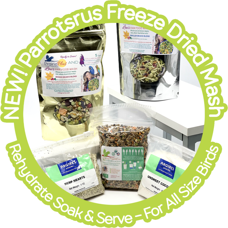 NEW! Parrotsrus Mash -- Rehydrate Soak and Serve Bundle