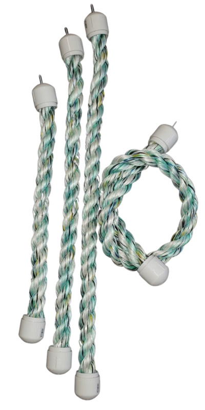 1.5 Inch Polypropylene Rope Perch - Multi-Color