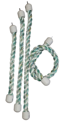 1.5 Inch Polypropylene Rope Perch  - Multi-Color 