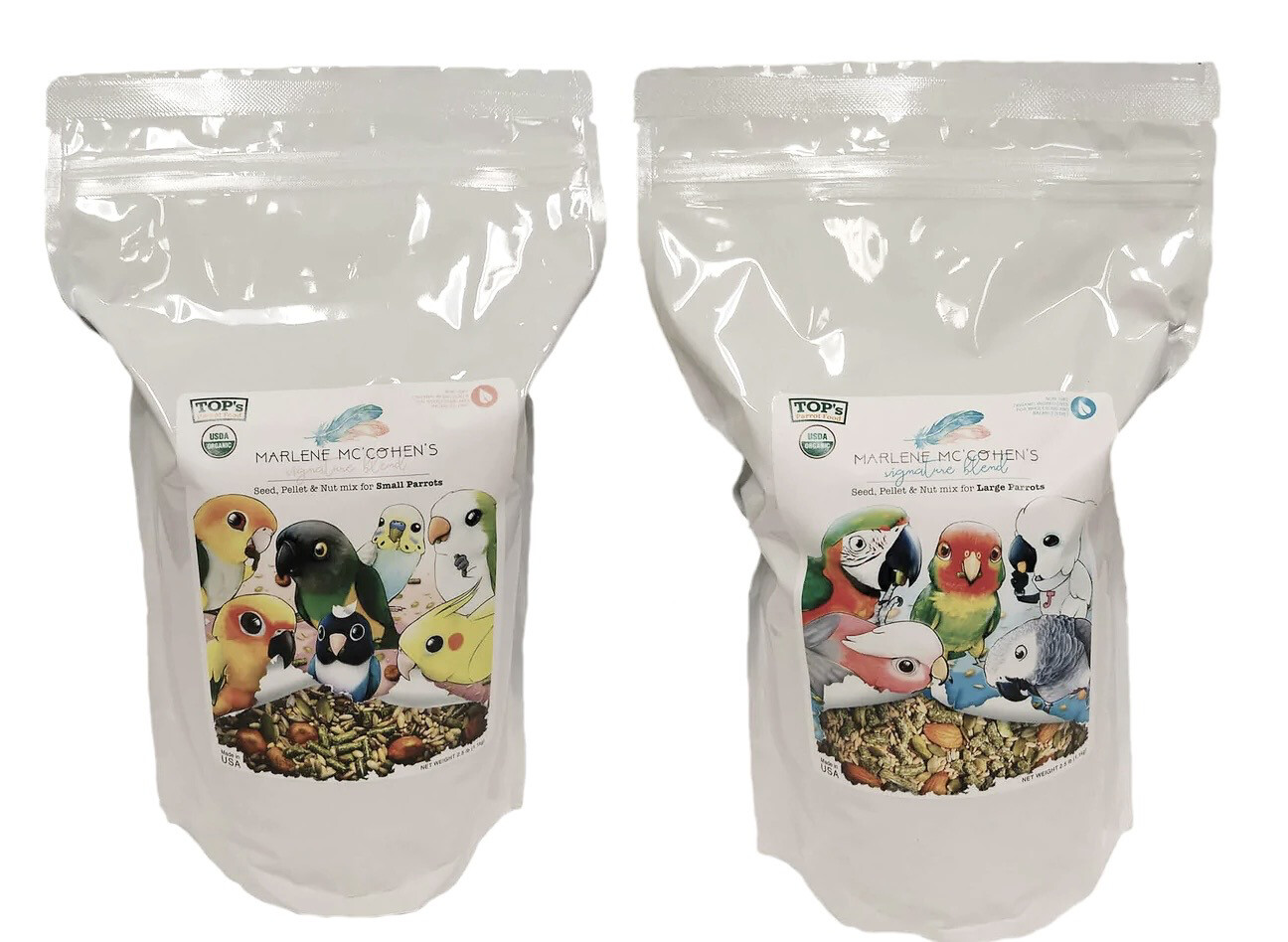 Marlene Mc&#39;Cohen&#39;s Signature Blend 2-Pack (includes shipping) By TOPs Parrot Food for Small Parrots