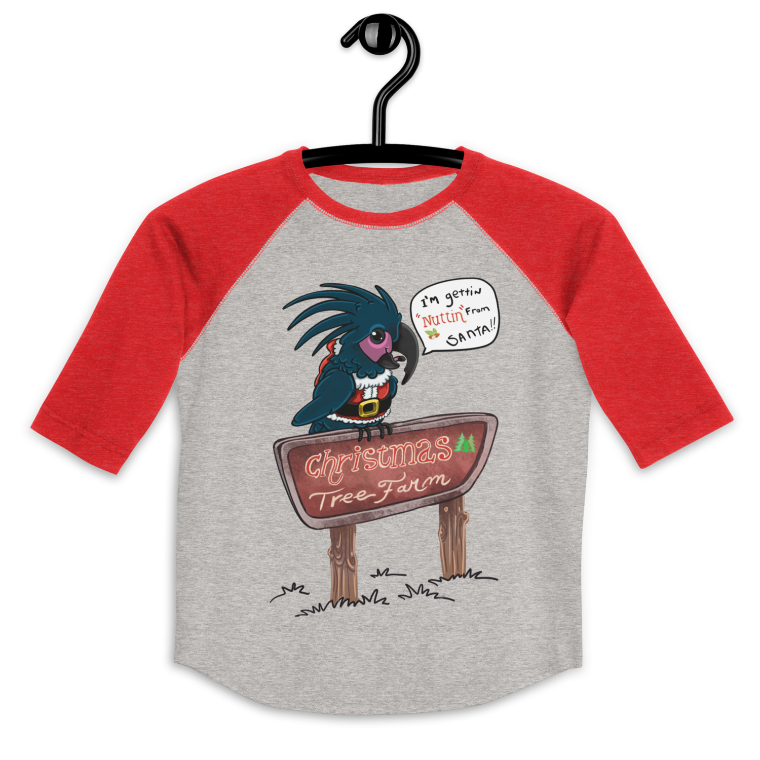 Maui&#39;s Nuttin Santa Unisex Youth Baseball Tee Shirt