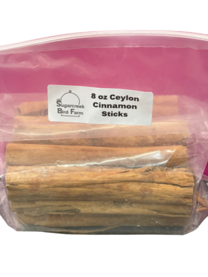 NEW! 8 oz Ceylon Cinnamon Sticks from Sugarcreek Bird Farm