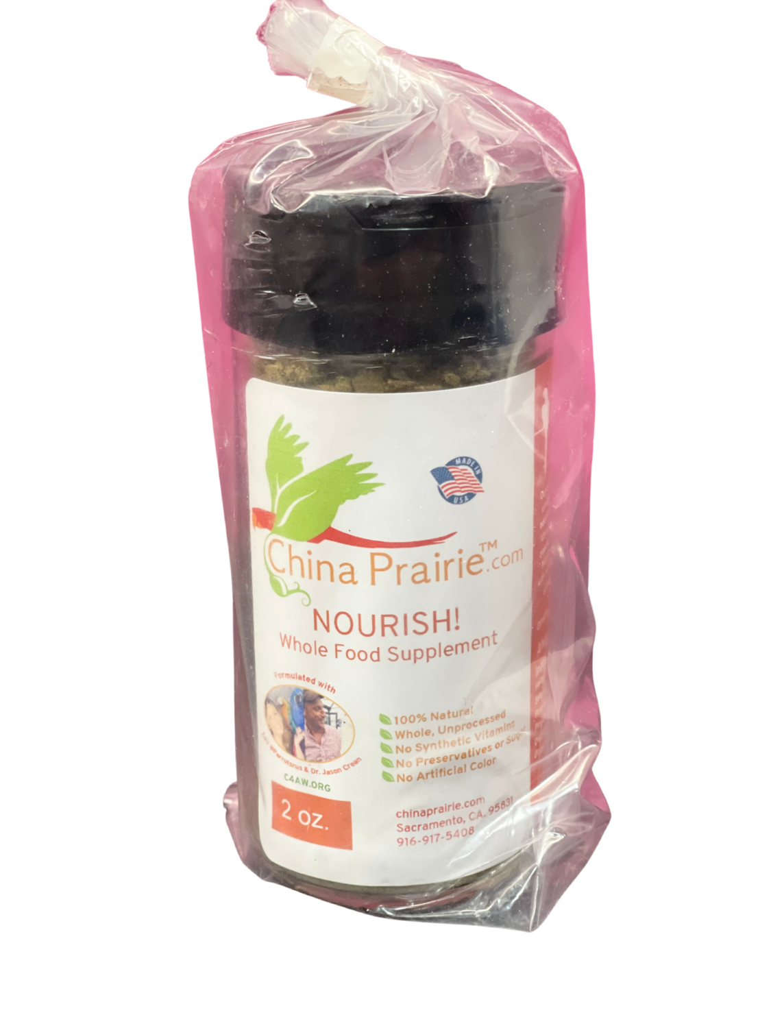 Nourish! Whole Food Supplement in Refillable Shaker