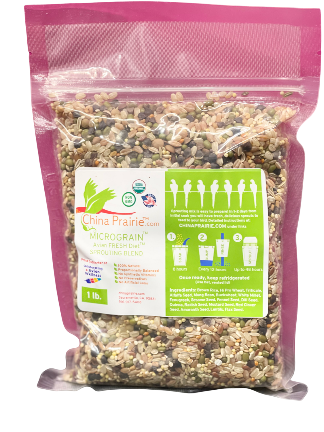 1 Lb Micrograin Sprouting Blend from China Prairie