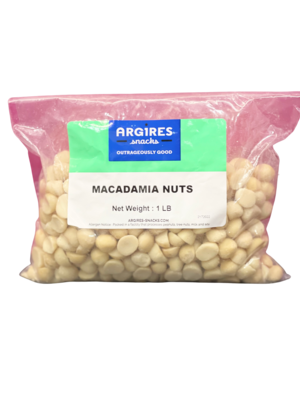 1 Lb Shelled Raw Macadamia Nuts Halves and Pieces