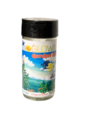 NEW! Glow Up Garden Dust Whole Food Supplement in refillable Shaker Jar by China Prairie - helps give your bird the ultimate Glow up! Sprinkle dust over moist or dry food for additional nutrients and